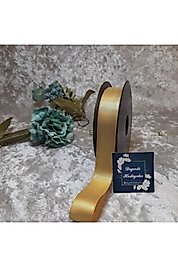 2.5 Cm Saten Gold Kurdale 35mt.