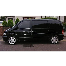 Mercedes Vito Krom Cam Çıtası (2Parça) 1998-2004 Arası Paslanmaz Çelik