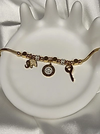 Charm Detailed Bracelet Çelik Bileklik