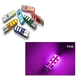 ( 2 X ADET ) 1 TAKIM PROFESSIONAL T10 LED PINK T10 LED DİPSİZ AMPUL JUMBO I. VERSIYON PEMBE