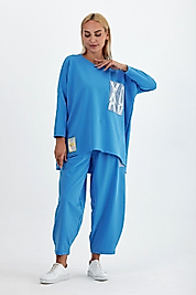 XOX Mavi Kot Detaylı Takım