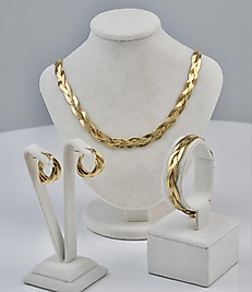 Gold örgü model çelik set