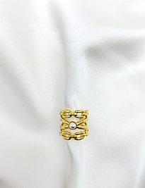 Çoklu İnci Detaylı Çelik Ear Cuff (kıkırdak küpe)