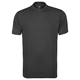 VAV WEAR Outdoor Kısa Kollu T-Shirt Basic Pamuklu Erkek BASETI03 - Füme
