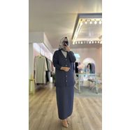 Hâbel Etek Hırka Takım Füme