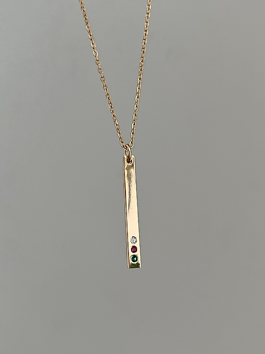 Xuping Rose-Gold Taşlı Uç Kolye