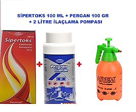 Ilaçlama Pompası  2 Litre +  Sipertoks 100ml + Pergan 100 Gr (granül )