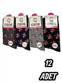 Kadın Özde Soket  Çorap 12 Adet