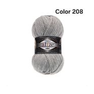 ALİZE SUPERLANA MİDİ COLOR 208-GRİ