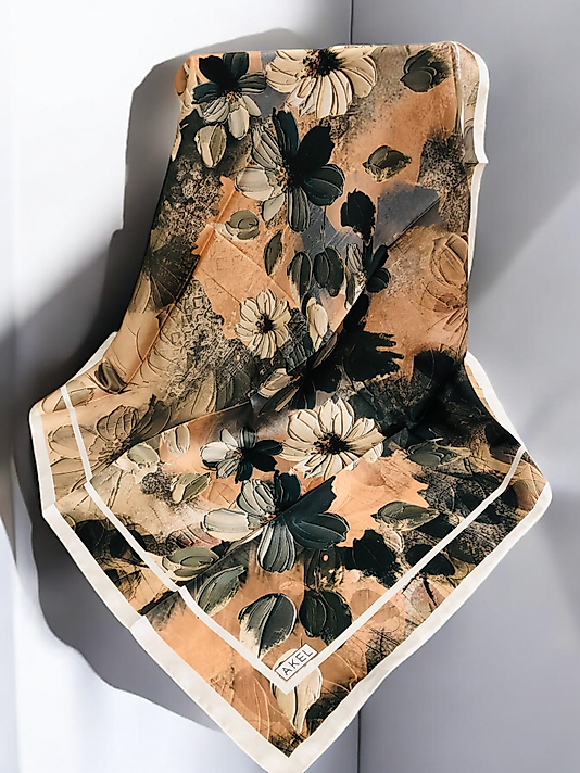 Akel Digital Kristal Eşarp  Çiçek Desen