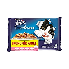 Purina Felix Somonlu Yetişkin Kedi Pouch Yaş Mama (4 x 85 g) - 7613287487162