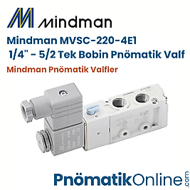 Mindman MVSC-220-4E1 | 1/4" - 5/2 Pnömatik Valf