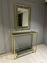80X60 CM AYNA, 90X30X100 CM GOLD DRESUAR (FÜME CAM)