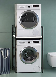 StackLux Çamaşır Makinası ve Kurutma Makinası Rafı Çamaşır Makinası Üstü Banyo Düzenleyici Rafı
