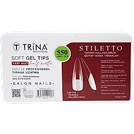 Trina 550li Soft Jel Tırnak Mat - Stiletto