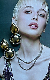 Altın Damla Özel Tasarım Küpe