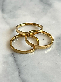 Çelik Gold 3lü Cartier Yüzük