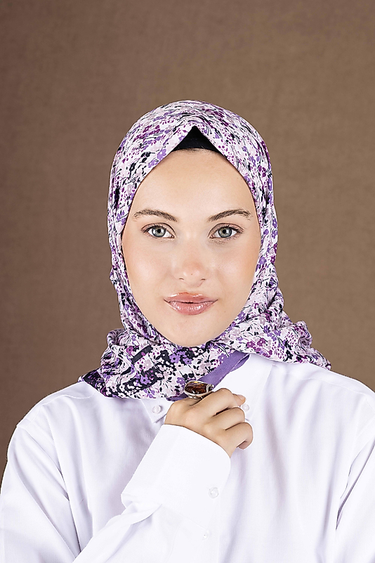 Desenli Soft Eşarp Koleksiyonu Çiçek Desen