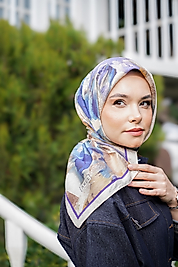 Spring Eşarp pastel boya desen