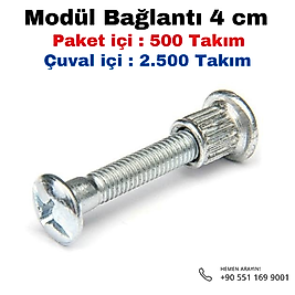 Mödül Bağlantı 4 cm Çuval 2.500 Takım
