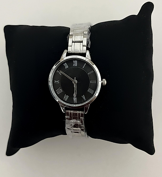 Sikver İçi Siyah Saat