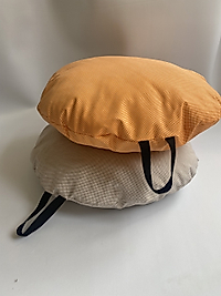 Kedi Ve Küçük Irk Köpekler İçin Handmade TURUNCU Yuvarlak 50 cm Yastık Yatak