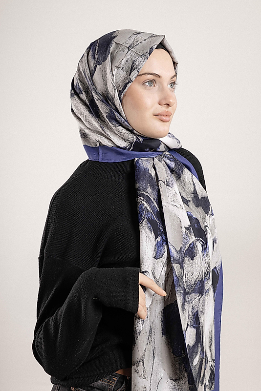 FLOOR İPEK ŞAL EL DİKİŞİ DESEN-2