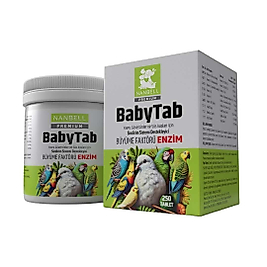 Nanbell BabyTab Büyüme Faktörü Enzim – Yavru Güvercin ve Süs Kuşları İçin Sindirim Sistemi Destekleyici, 250 Tablet