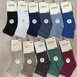 Carrier 1251 - Erkek Bambu Ekose Patik Çorap