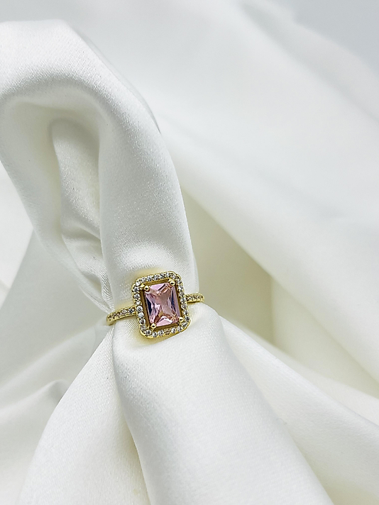 Çelik Gold Pembe Baget Yüzük