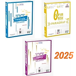 Sıfır risk Paragraf Türkçe Matematik Soru Bankası 2025, 345, Üçdörtbeş yayıncılık