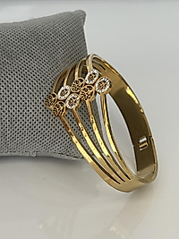 Hayat ağacı model gold renk çelik kelepçe