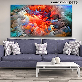 MERCAN MOBİLYA  VE AKSESUAR ,   130*70 RENK PATLAMSI   KANVAS TABLO