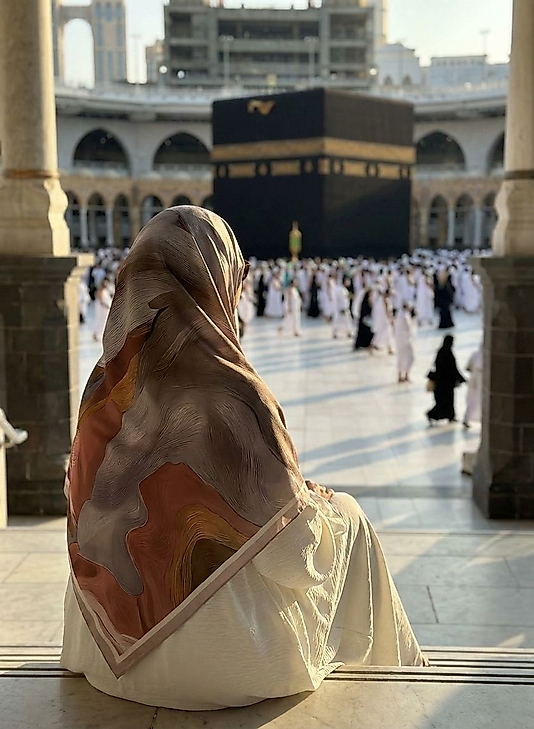 Amber Desen Büyük Boy Pamuklu Soft Eşarp