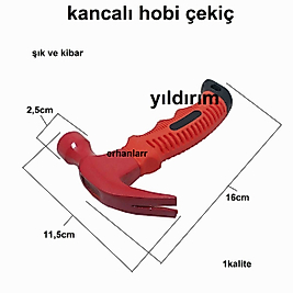 ÇATAL ÇEKİÇ HOBİ ÇEKİÇ KANCALI MİNYATÜR ÇEKİÇ