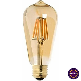 LDK-81 6w E27 ST64 Bal Cam Gün Işığı (10 Adet)