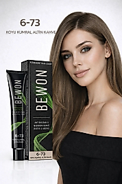 BEWON SAÇ BOYASI 100 ML (6-73 KOYU KUMRAL ALTIN KAHVE)