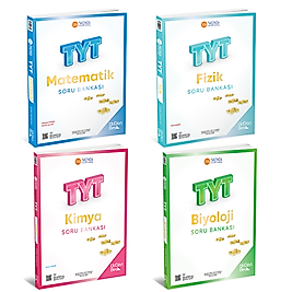 345 - TYT Matematik Fizik Kimya Biyoloji Seti  Soru Bankası 2026 -Üçdörtbeş  GÜNCEL BASKI