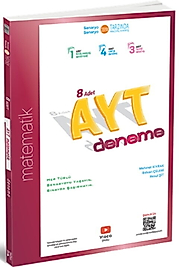 ÜçDörtBeş Yayınları AYT Matematik 8 li Deneme 2025