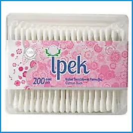 İpek Kulak Temizleme Pamuğu Dikdörtgen 200'lü