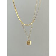 Çelik 2’li Birleşik Gold Kolye