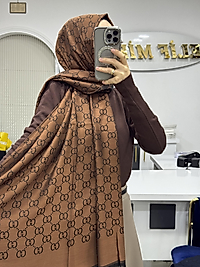 Gucci çift taraflı şal