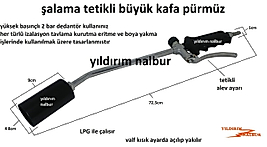 ŞALAMA LPG KISA 45 PÜRMÜZ İZoLASYON BÜYÜK BOY ŞALAMA KALİTE