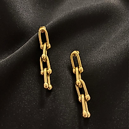 Tffny Model Gold Çelik Küpe