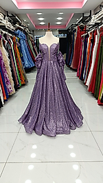 Prenses Model Abiye Lila 1015