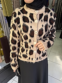 LEOPAR DESENLİ HIRKA