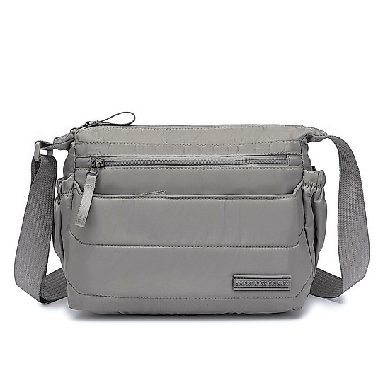 Smart Bags Yumuşak Kumaş Askılı Postacı Kadın Çantası - Gri