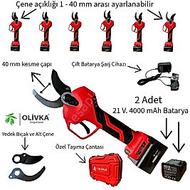 Olivka AES40 Akülü Budama Makası 40 mm