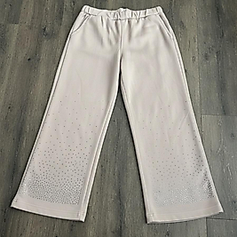 Krem osho taşlı pijama