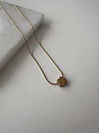 Minimal çiçek kolye
